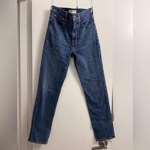 Madewell Perfect Vintage Straight Jean, Blue, 24
